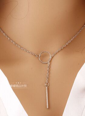 Women necklace jewelry Collarbone chain accessories欧美项链