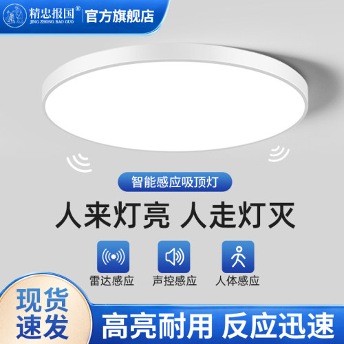 声光控感应吸顶灯楼梯过道走廊灯红外人体雷达智能声光控感应灯