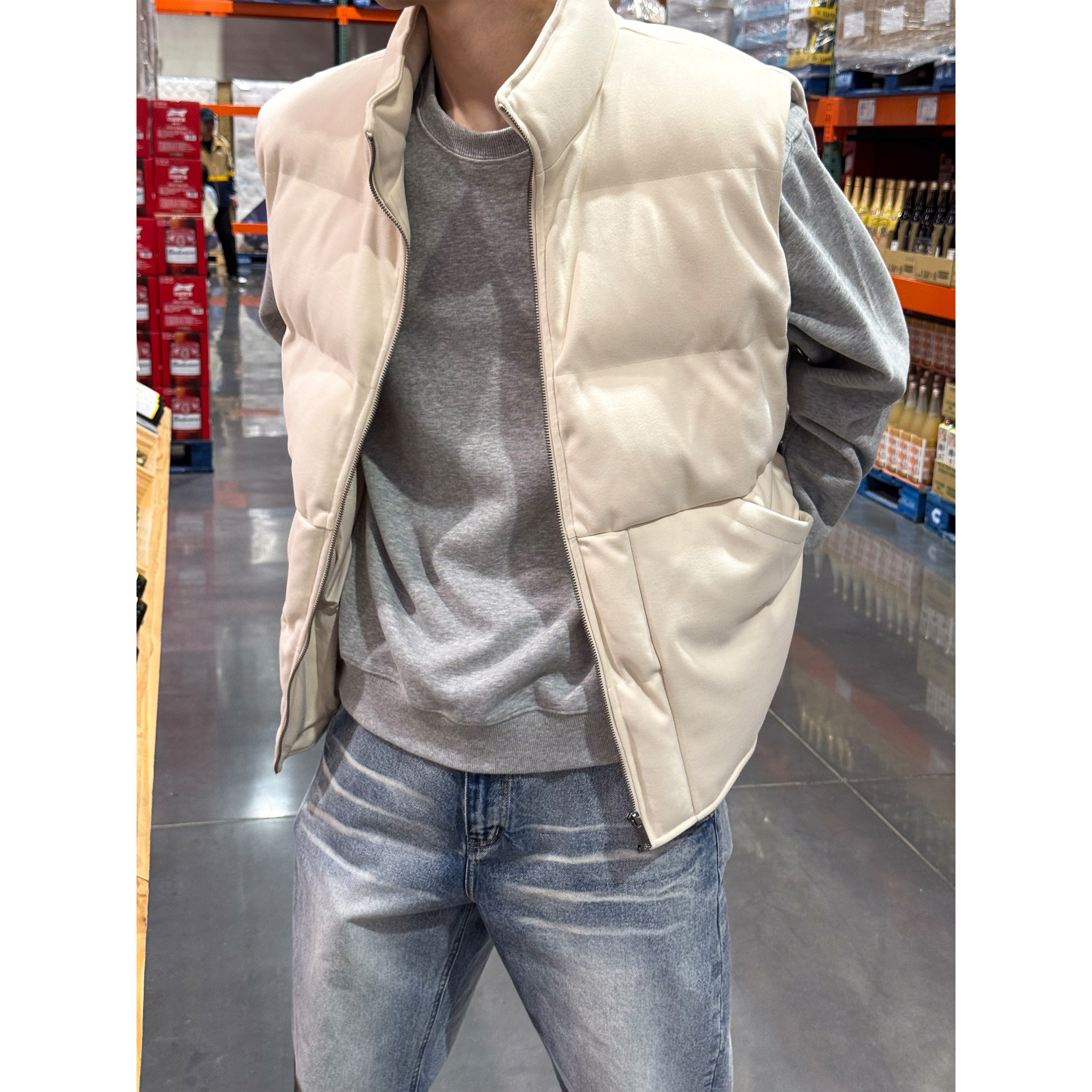 SANBAI叁佰加厚保暖马甲