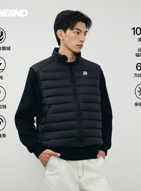 3UNBIND【800蓬95白鹅绒】Cerium vest版型立领极地排骨羽绒马甲