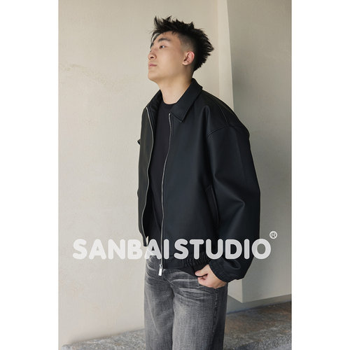 SANBAI叁佰简约格调哈灵顿夹克