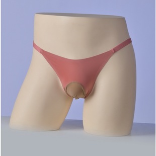 简约超薄冰丝小内裤性感男士囊袋丁字三角裤低腰带JJ套无痕短裤衩