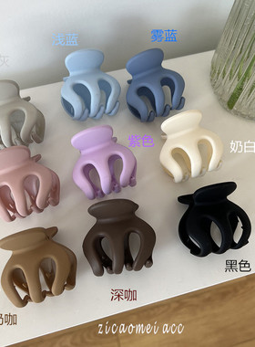 发抓亚克力法式纯色鲨鱼夹