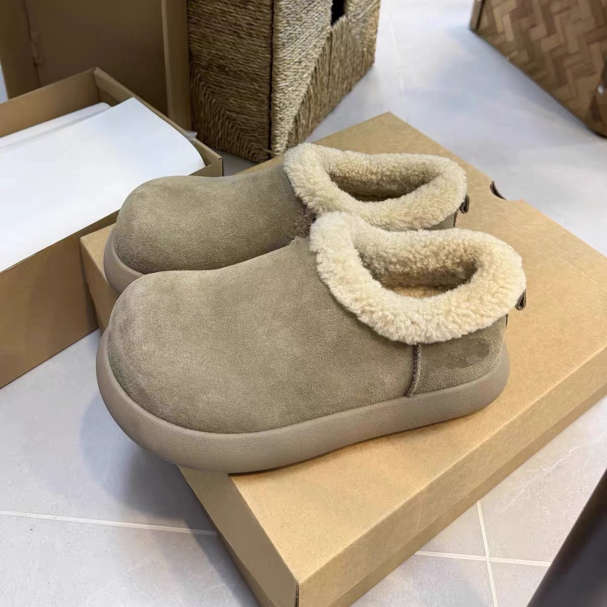 小土豆雪地靴男女冬季加厚加绒