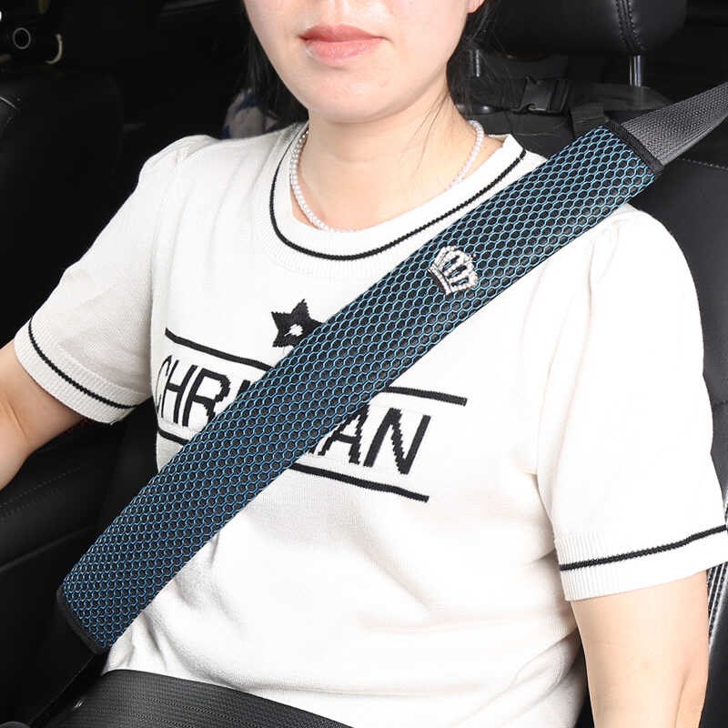 汽车安全带护肩套四季透气柔软加长保险带保O护套防磨车用一个装