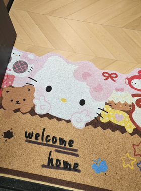 hellokitty高颜值入户门专用地垫2025新款室内外脚垫耐脏免洗走廊