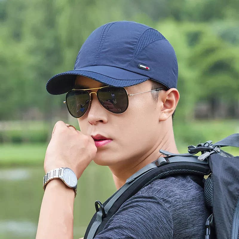 帽子男士夏天运动时尚休闲潮流韩版轻薄鸭舌帽速干遮阳网眼棒球帽