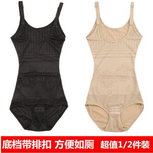 春夏季三角产后连体塑身衣收腹裤女瘦美体身无痕内衣束腰排扣薄款