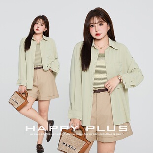 2025年春夏薄荷曼波防晒不易皱休闲衬衫三件套大码女薄荷曼波套装