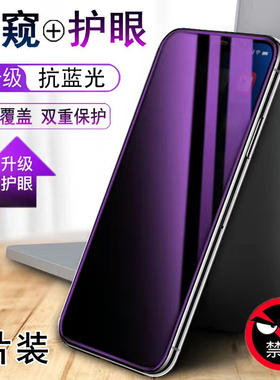 苹果17//16promax15plus14/13防窥11钢化膜iPhone12高清膜13Pro蓝光ProMax手机X全屏x适用678plus