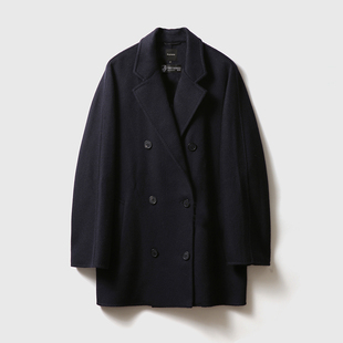 G@stone 传承 101801 水波纹 双面尼大衣 25秋冬 全羊绒 大M经典