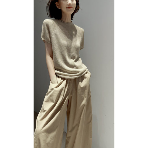 进口和纸纱无缝一体舒适汉服衫