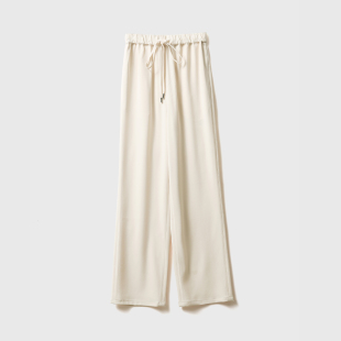 進口三醋酸休闲佰搭抽绳拖地长裤 每一面都是你 KZ0810905