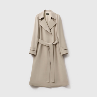 戎美【FY1207444】优雅纸片人  日本進口高端抗皱垂感三醋酸风衣