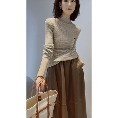 *禾同款！25冬【康赛妮㊣精纺纯羊绒/立体3色肌/无染】16G/针织衫