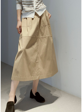 都市减龄风~26SS【禾同款同料/棉府绸/细腻柔弹】半身裙
