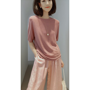 戎美五金冠女装店 A股上市公司出品戎美 |夏天的风| 薄雾轻氧/针织无缝成型/天丝桑蚕丝~小上衣25夏