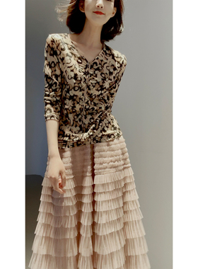 逆天细腻【可水洗_gao支防缩羊毛/140'S云触感】三季印花打底小衫