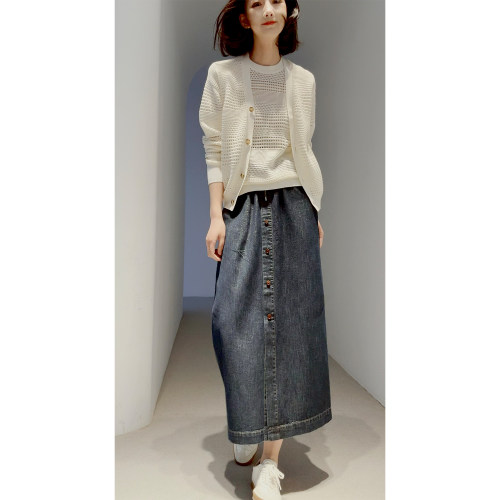 26新~纸片人【*禾同款同料/超细棉/镂空+谷波】呼吸感の套衫/开衫