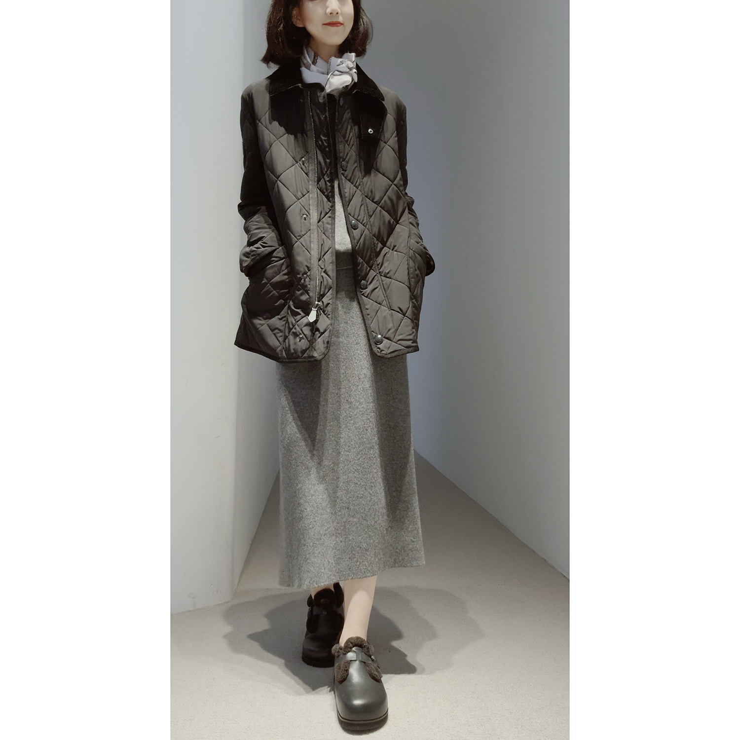 鼻祖巴恩风意大利+羊毛+羊绒(里)