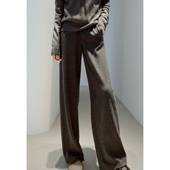 直筒阔腿裤 保暖 高质感 体面 25显瘦 显腿长 羊绒 超细羊毛