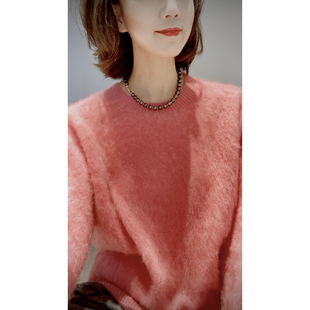 26新 软糖小皮草【羊毛羊绒_拉绒230g/软糯糯/减龄显白】针织套衫