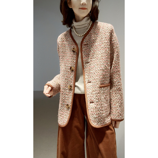 25冬【L*P马术系列~花式_羊毛粗花呢/V领/名媛小*香风】长袖/外套