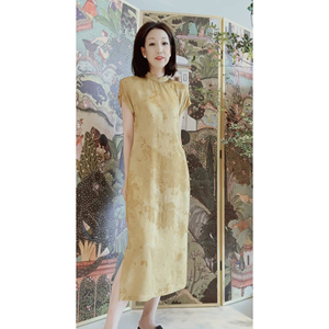 戎美【扎染+手工炒色】100真丝/提花《蝴蝶金梦》静奢新中式系列