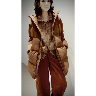 鹅绒翘楚 Hug 精纺羊毛含弹 有机棉 微茧型_羽绒 连帽 禾同款