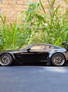 奥图亚AA1:18阿斯顿ma丁VANTAGEV12GT3跑车汽车模型车模收藏黑色8