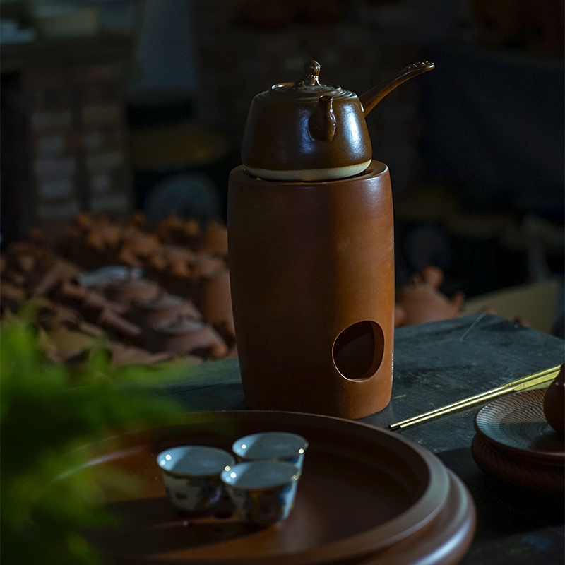 童文举童文宋闽西副榜炉手工红泥小高炉小火炉煮茶炉工夫茶炭炉