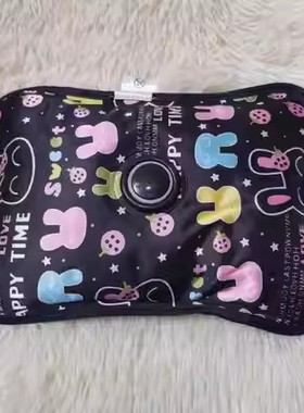 正品柯诺丝光面电热水袋充电式防爆暖手宝女敷肚子已注水防爆卡通