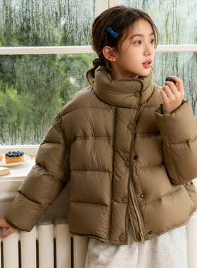 女童冬季泡芙羽绒棉服2025新款儿童短款加厚棉衣外套女孩洋气棉袄