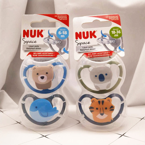 NUK安抚奶嘴轻盈透气利齿防龅牙