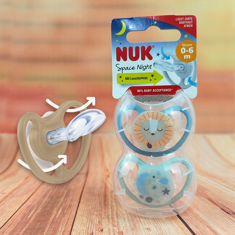 德国NUK新生婴儿镂空安抚奶嘴母乳宝宝安慰奶嘴0-6-18-36月防龅牙