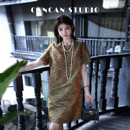 CANCANSTUDIO轻国风连衣裙