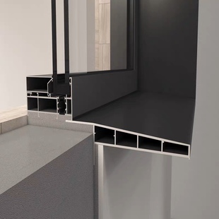 定制铝合金外窗套门套防水极窄挡水板窗台垭口一体自建房别墅窗套