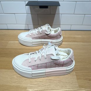 CONVERSE匡威 悠游All Star女子桃花滑板鞋UU鞋粉色增高鞋A13854C