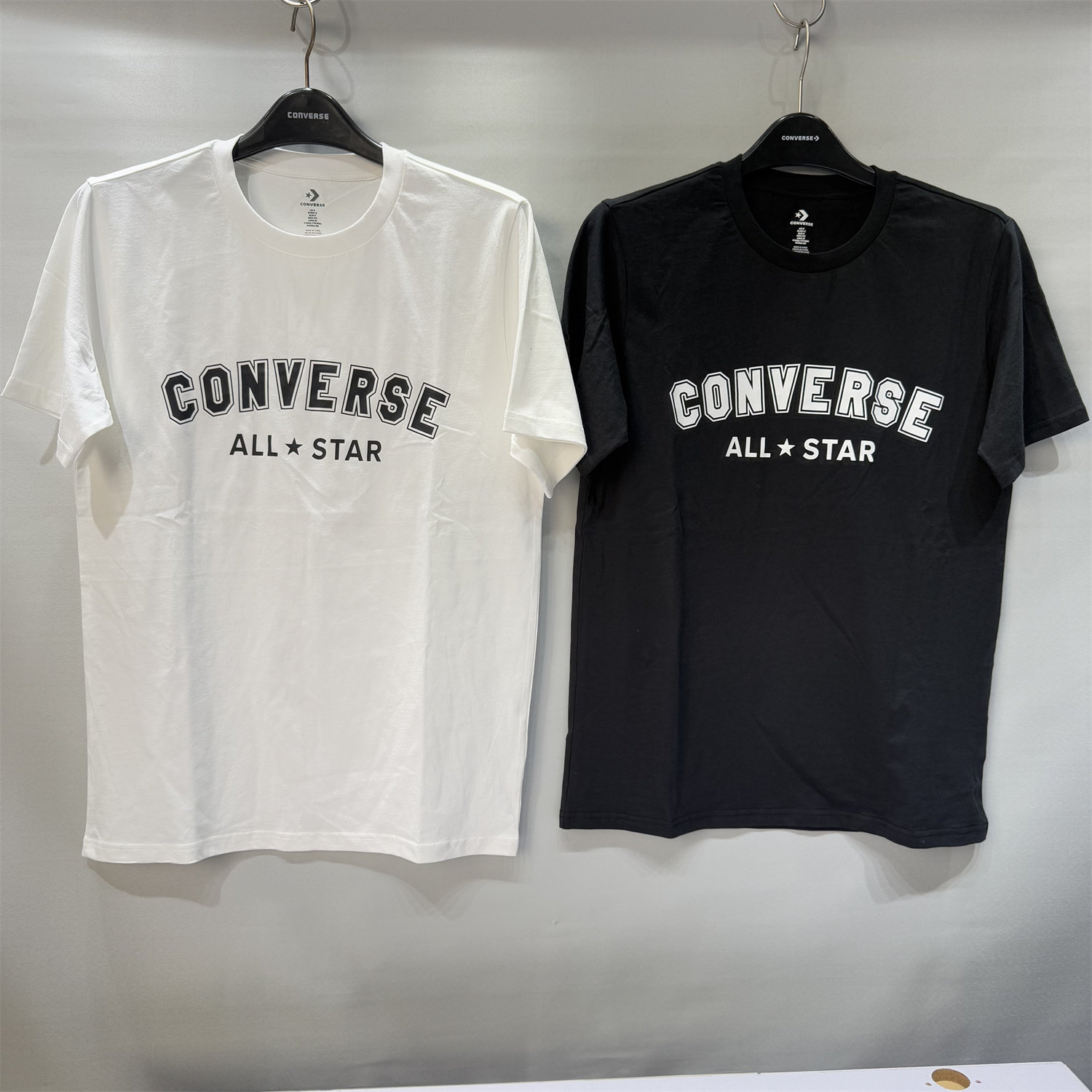 CONVERSE匡威 夏季新品棉质字母图案男女透气短袖T恤 UCJ640-001