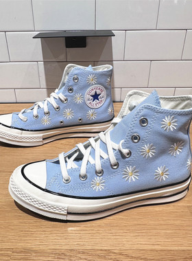 CONVERSE匡威 1970S小雏菊刺绣男女高帮运动休闲鞋帆布鞋 A16763C