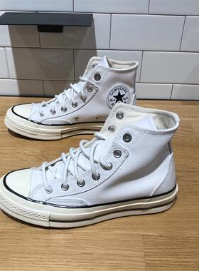 CONVERSE匡威 1970S白色潮流百搭舒适男女高帮休闲帆布鞋 A07444C