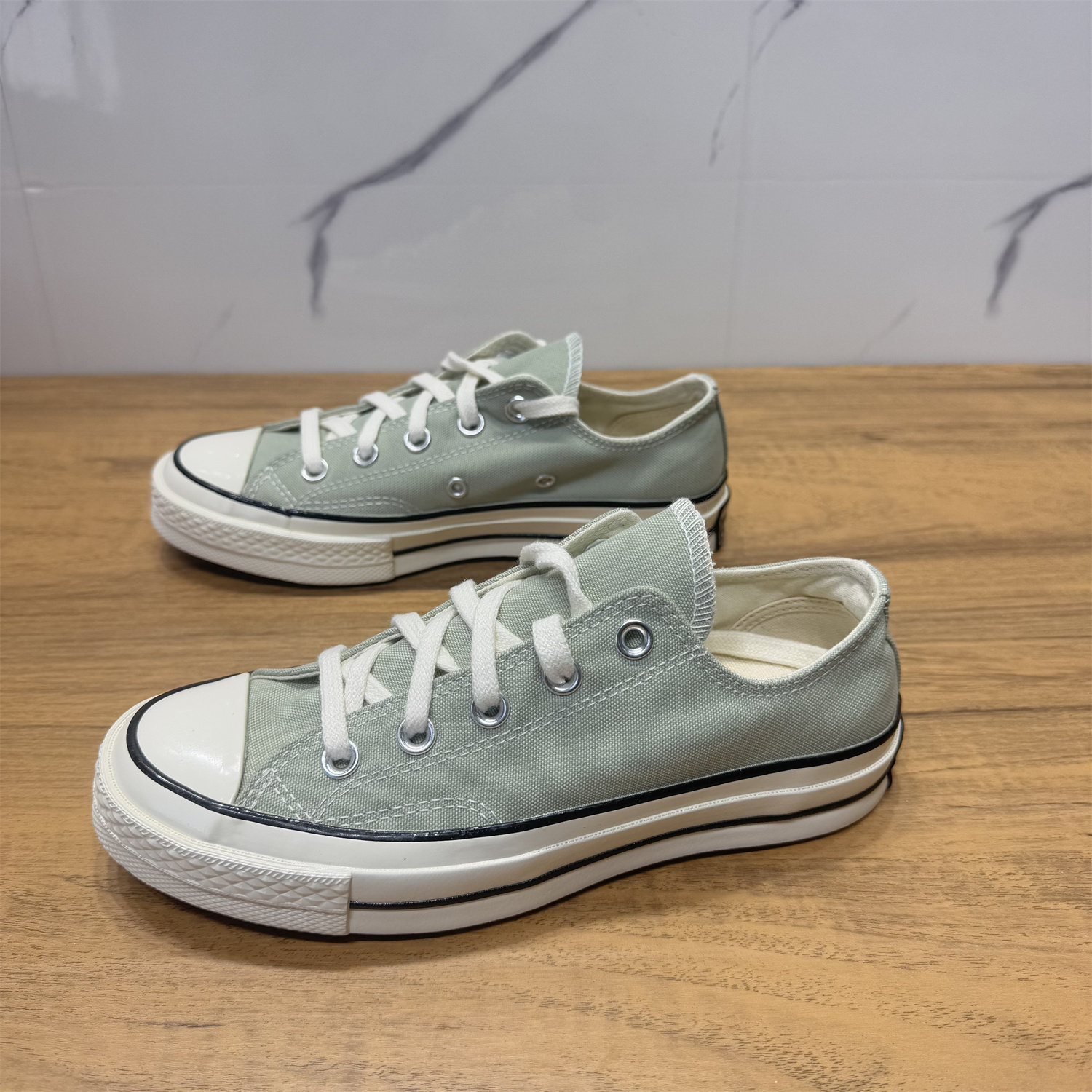 CONVERSE匡威 1970S柔雾绿男女复古休闲低帮草绿色帆布鞋 A02769C