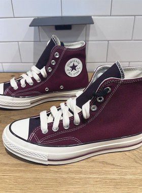 CONVERSE匡威 秋冬新品1970S圣诞深酒红色男女高帮帆布鞋 A17904C