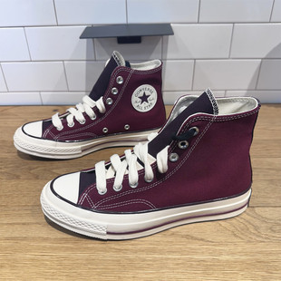 CONVERSE匡威 秋冬新品1970S圣诞深酒红色男女高帮帆布鞋 A17904C