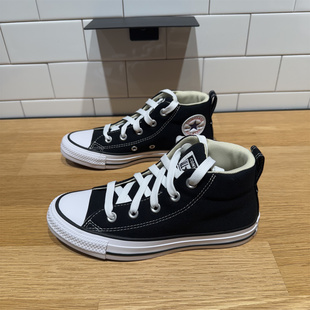 CONVERSE匡威新款CT SNL黑色男女中帮休闲百搭复古帆布鞋 149545C