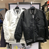 匡威秋冬男子黑白星箭保暖防风棒球服夹克棉服外套 10019324 A02