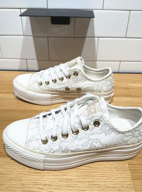 CONVERSE匡威 All Star Lift芭蕾风低帮厚底增高鞋帆布鞋 A15197C
