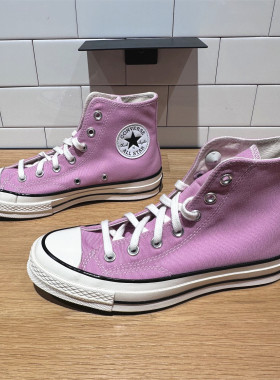 CONVERSE匡威 1970S蔷薇粉多巴胺粉色男女高帮休闲帆布鞋 A03795C