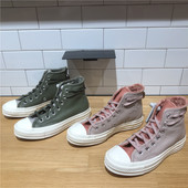 Convese匡威冬季 A01333C A01332C 新款 保暖男女皮质加绒高帮休闲鞋