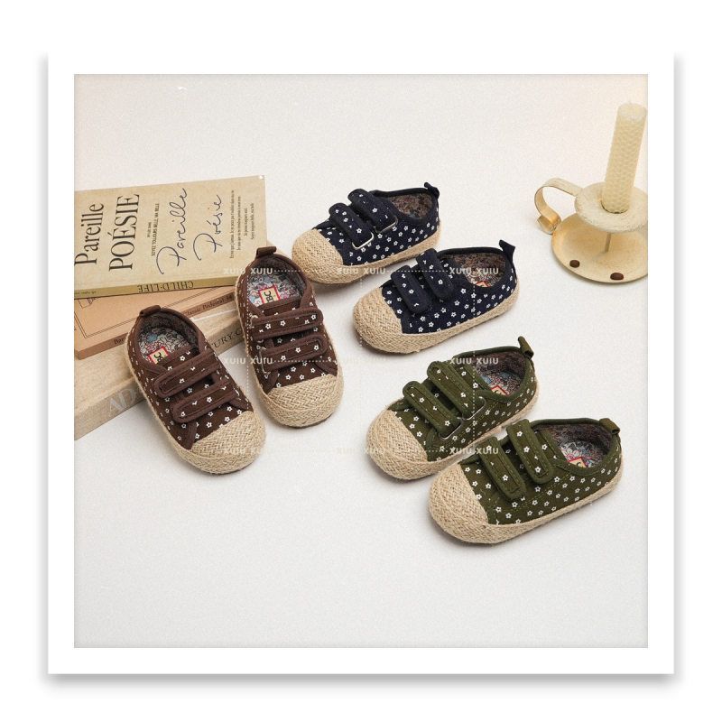 地中海男女童渔夫鞋复古麻编春秋